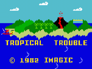 Tropical Trouble title screen for Intellivision